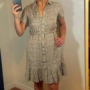 Japna Cheetah Short Sleeve Dress